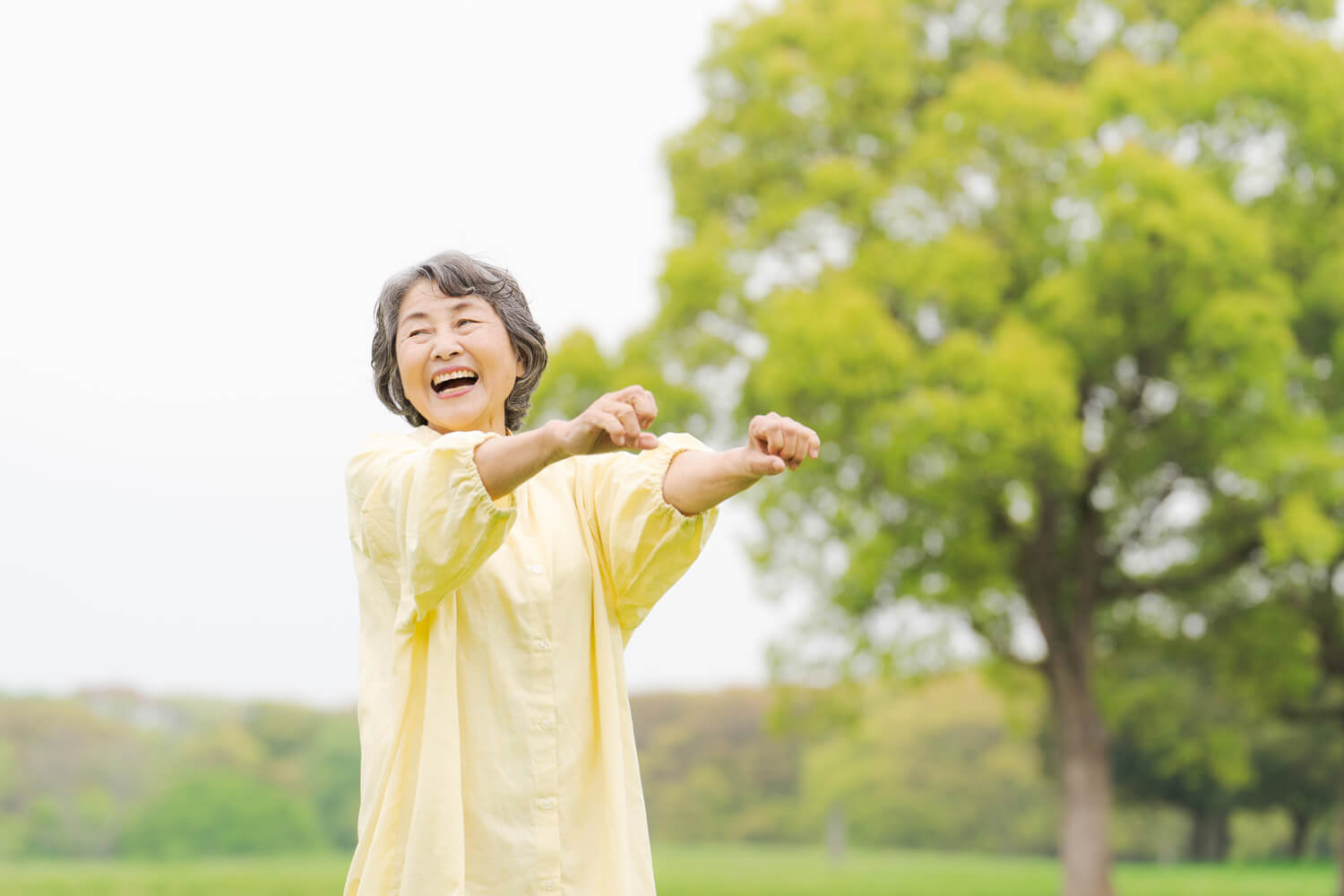 健康寿命を意識する女性の写真